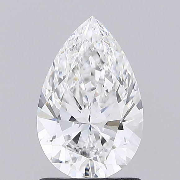 IGI 1 Ct Pear Cut Lab Diamond Engagement Ring, F-VS1 - Picture 4 of 4